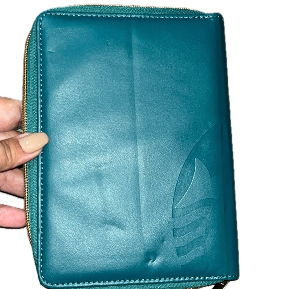 Starbucks Teal Tablet Case with Wristlet strap - Picture 3 of 4